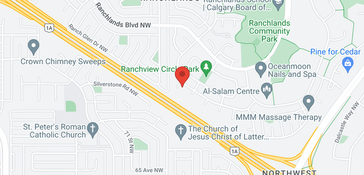 map of 539 Ranchview PL NW